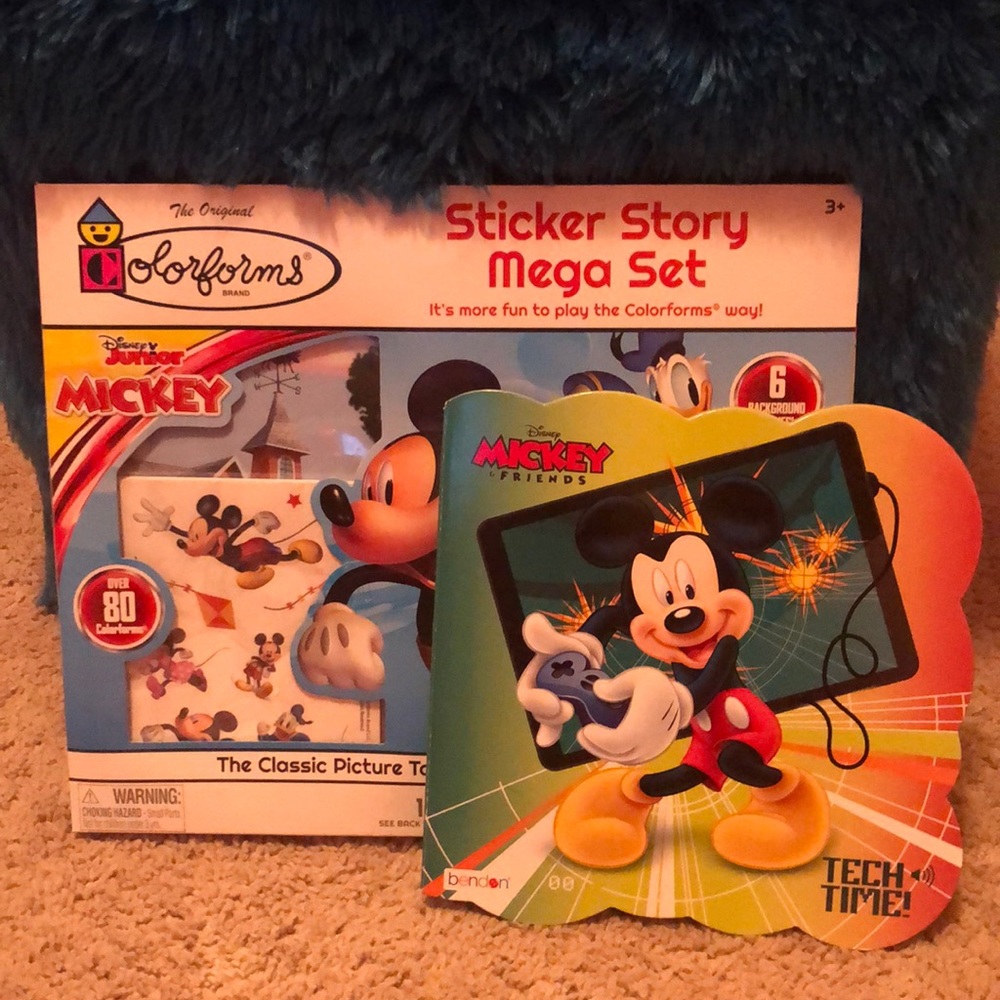 Mickey Mouse Sticker Mega Set and board book